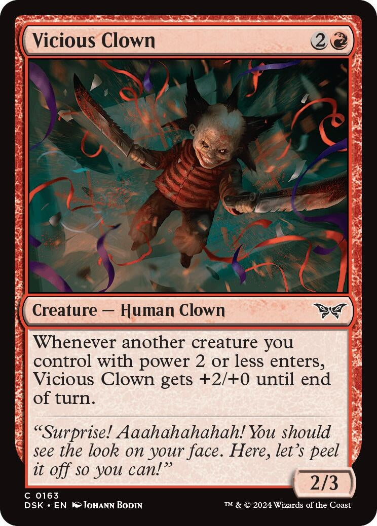 Image for Vicious Clown (163) (DSK) - Magic: The Gathering