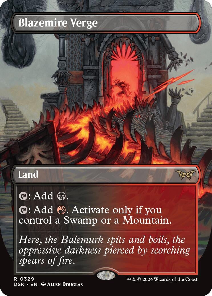 Image for Blazemire Verge (Borderless) (329) (DSK) - Magic: The Gathering