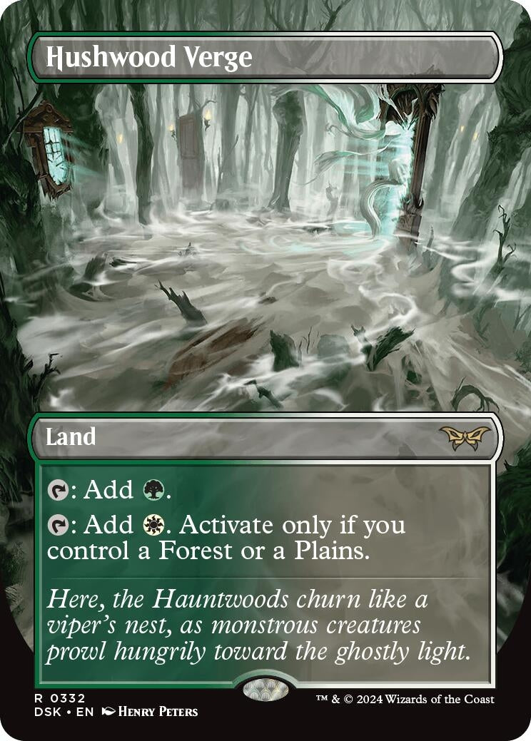 Image for Hushwood Verge (Borderless) (332) (DSK) - Magic: The Gathering