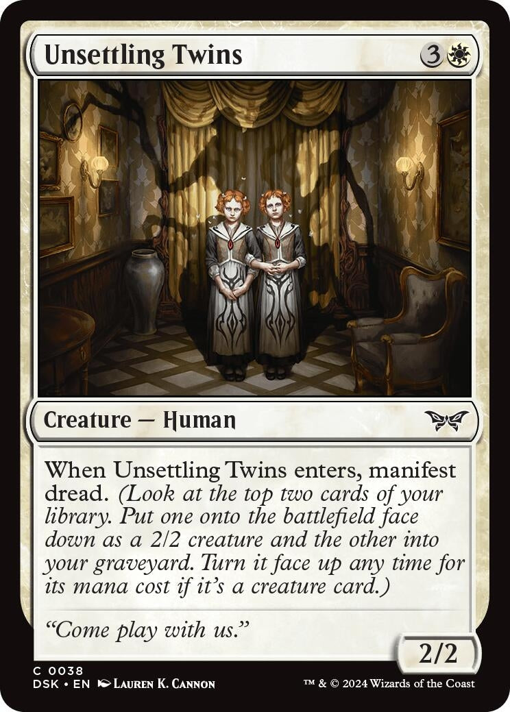 Image for Unsettling Twins (38) (DSK) - Magic: The Gathering