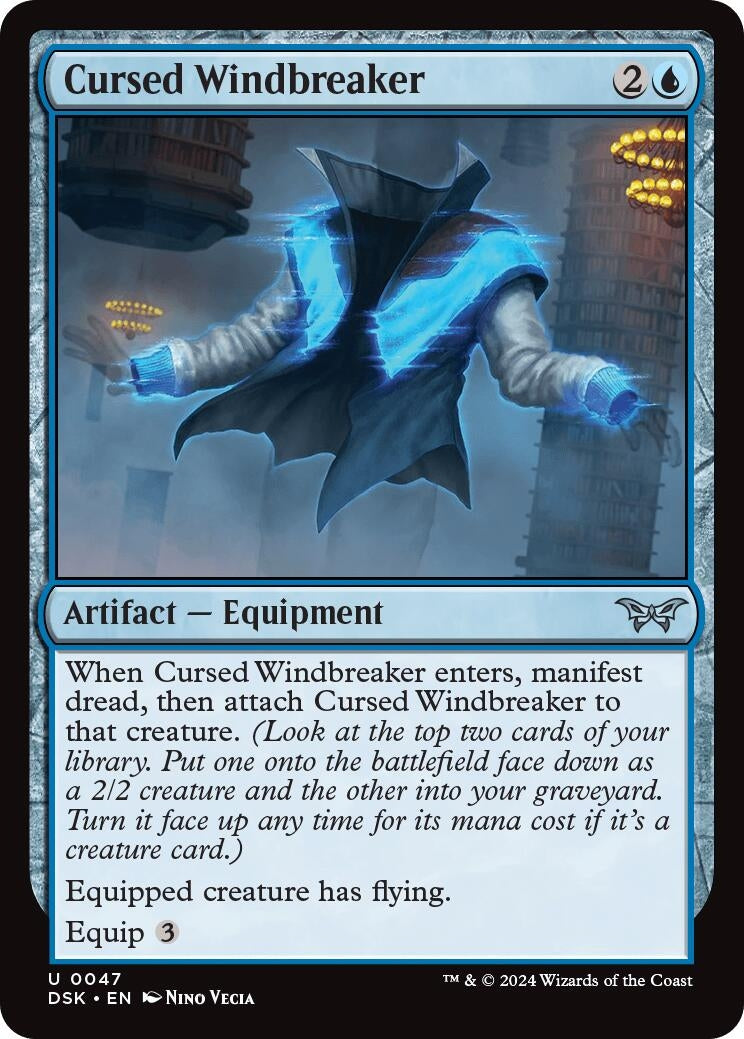 Image for Cursed Windbreaker (47) (DSK) - Magic: The Gathering