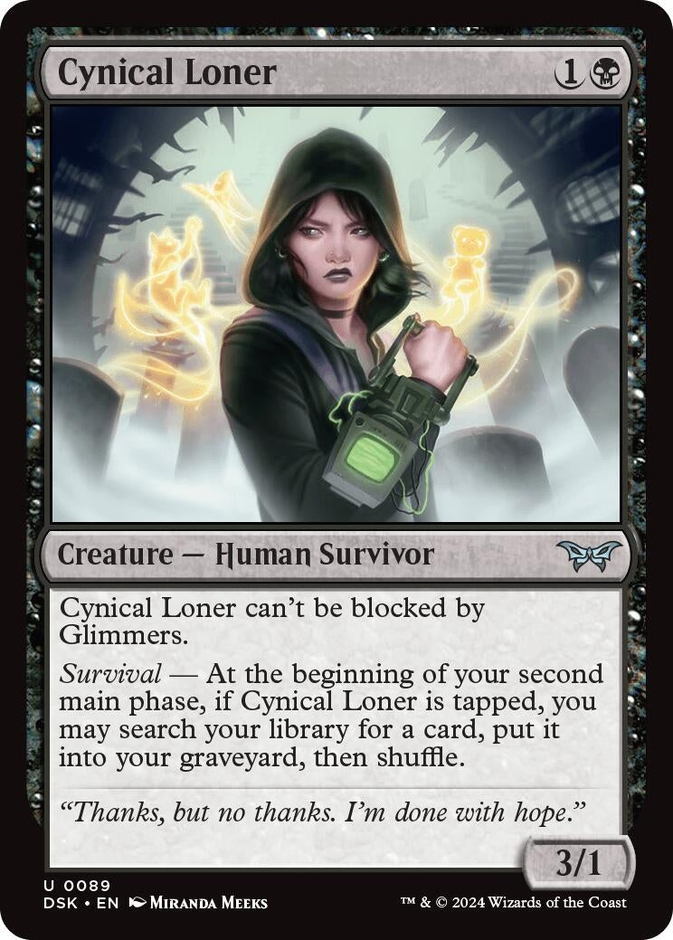 Image for Cynical Loner (89) (DSK) - Magic: The Gathering