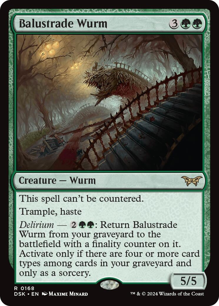 Image for Balustrade Wurm (168) (DSK) - Magic: The Gathering