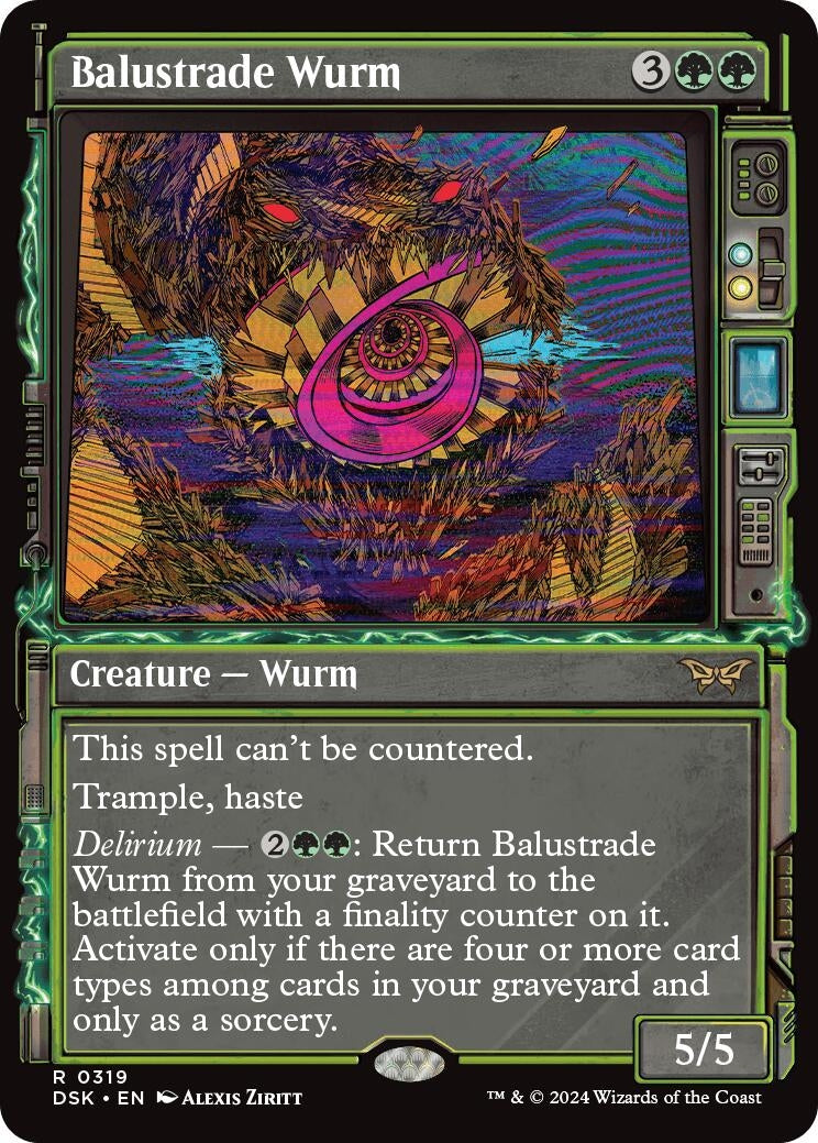 Image for Balustrade Wurm (Showcase) (319) (DSK) - Magic: The Gathering