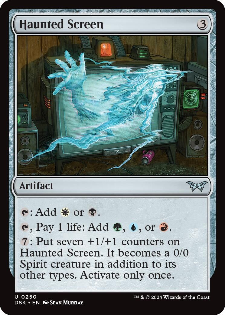 Image for Haunted Screen (250) (DSK) - Magic: The Gathering