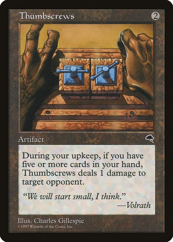 Image for Thumbscrews (312) (TMP) - Magic: The Gathering