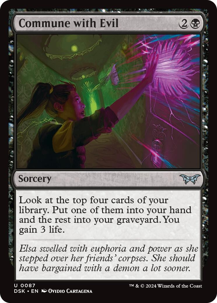Image for Commune with Evil (87) (DSK) - Magic: The Gathering