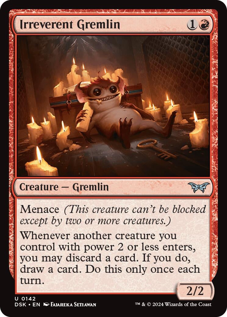Image for Irreverent Gremlin (142) (DSK) - Magic: The Gathering