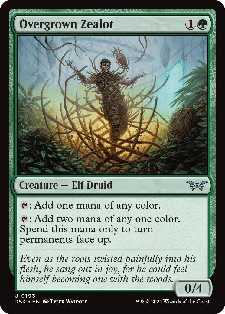 Image for Overgrown Zealot (193) (DSK) - Magic: The Gathering