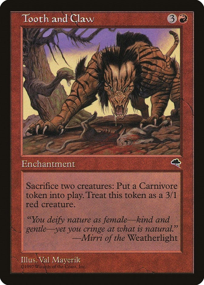 Image for Tooth and Claw (210) (TMP) - Magic: The Gathering