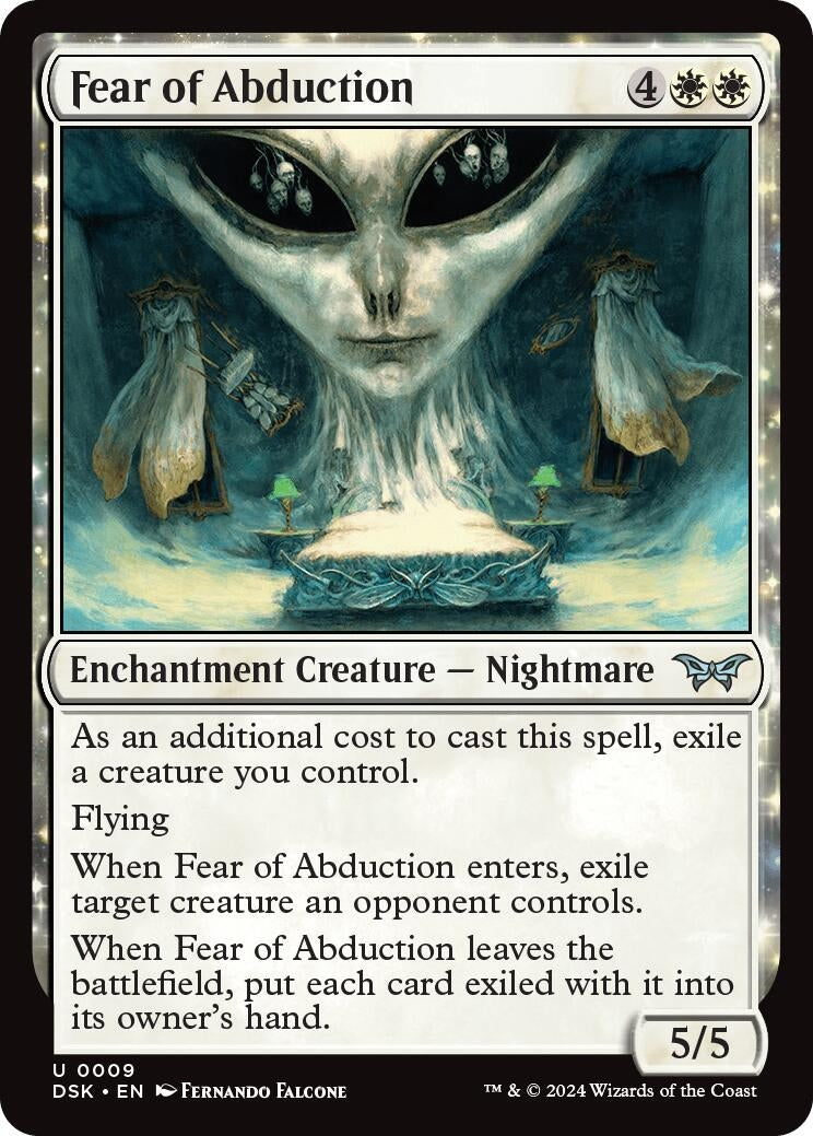 Image for Fear of Abduction (9) (DSK) - Magic: The Gathering