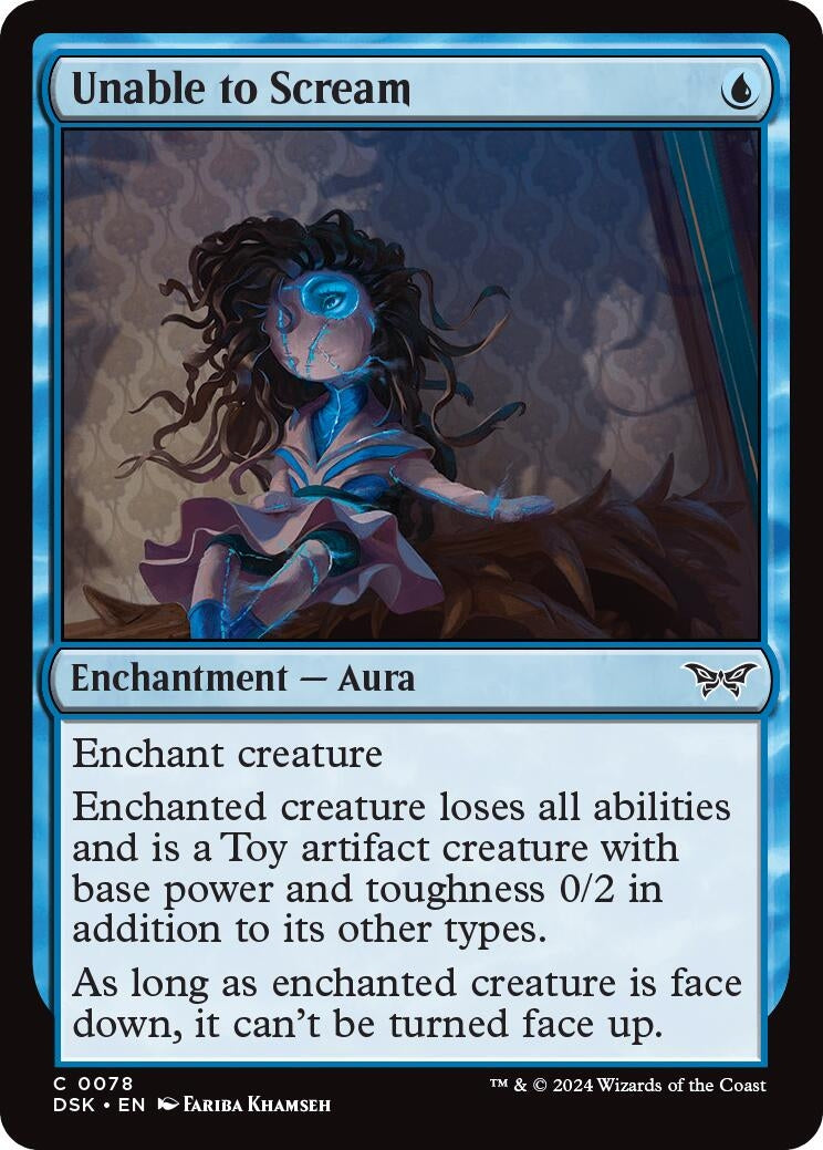 Image for Unable to Scream (78) (DSK) - Magic: The Gathering