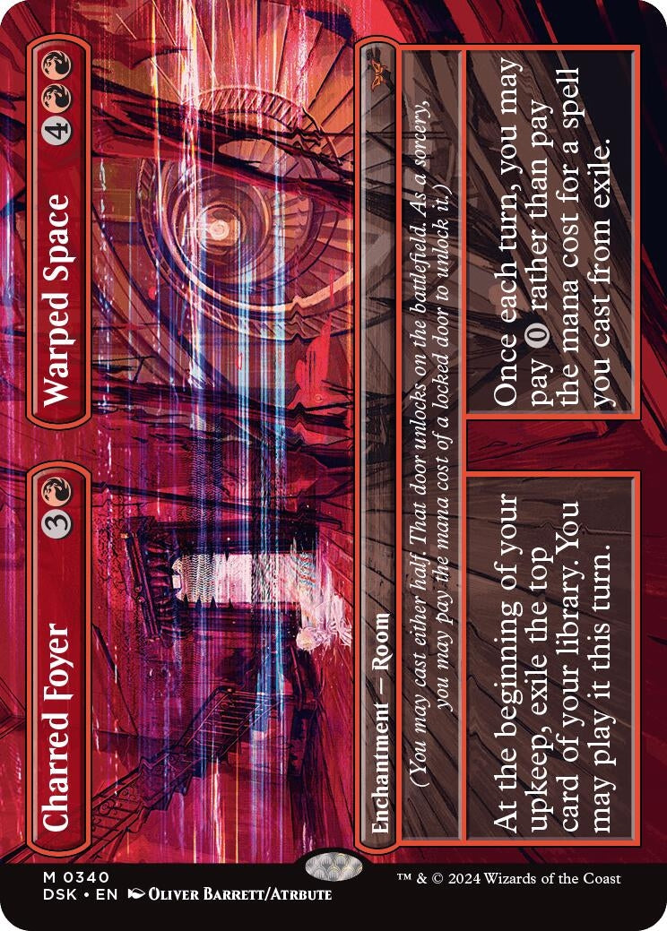 Image for Charred Foyer // Warped Space (Borderless) (340) (DSK) - Magic: The Gathering