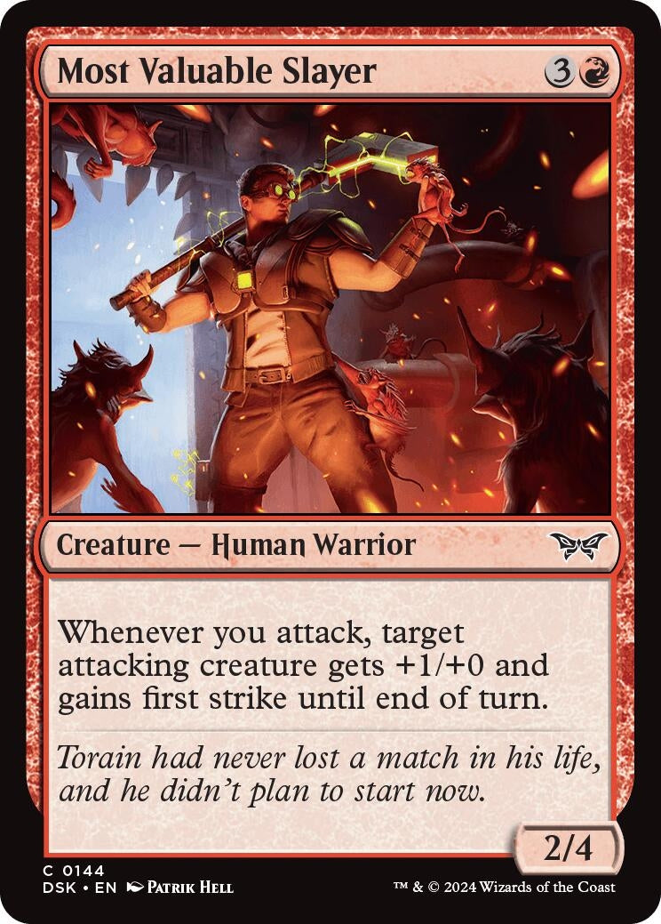 Image for Most Valuable Slayer (144) (DSK) - Magic: The Gathering