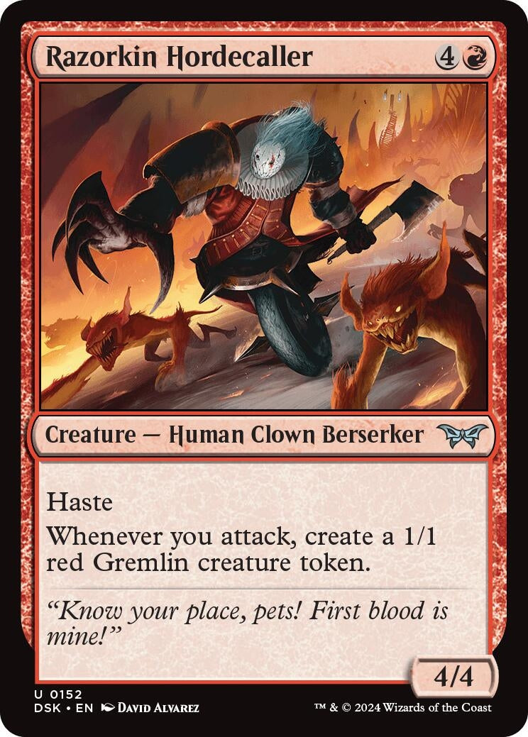 Image for Razorkin Hordecaller (152) (DSK) - Magic: The Gathering