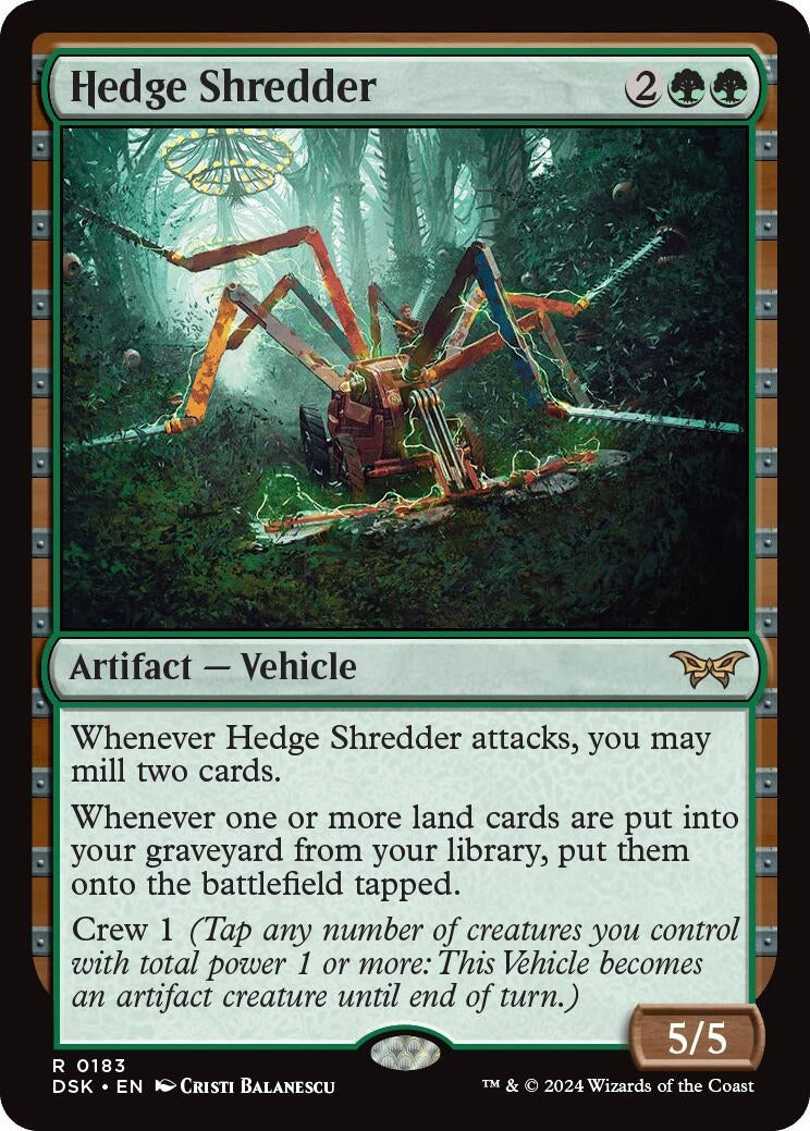 Image for Hedge Shredder (183) (DSK) - Magic: The Gathering