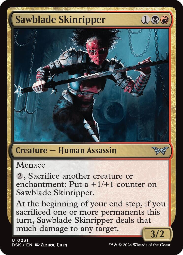 Image for Sawblade Skinripper (231) (DSK) - Magic: The Gathering