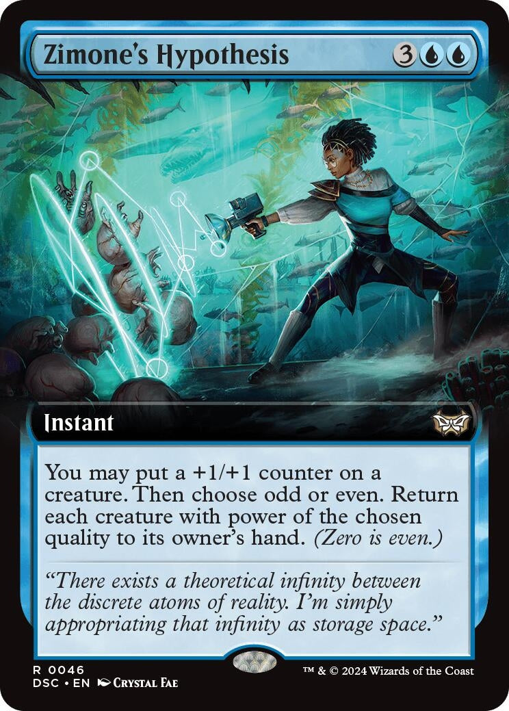 Image for Zimone's Hypothesis (Extended Art) (46) (DSC) - Magic: The Gathering