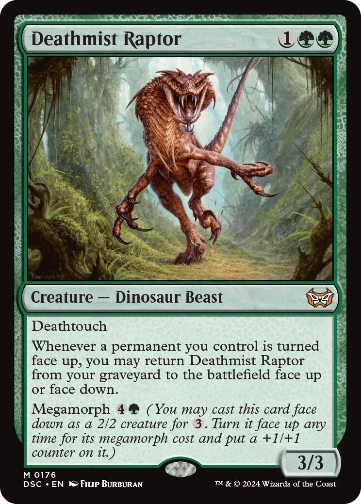 Image for Deathmist Raptor (176) (DSC) - Magic: The Gathering