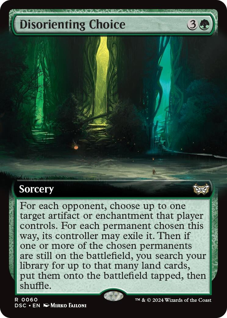 Image for Disorienting Choice (Extended Art) (60) (DSC) - Magic: The Gathering