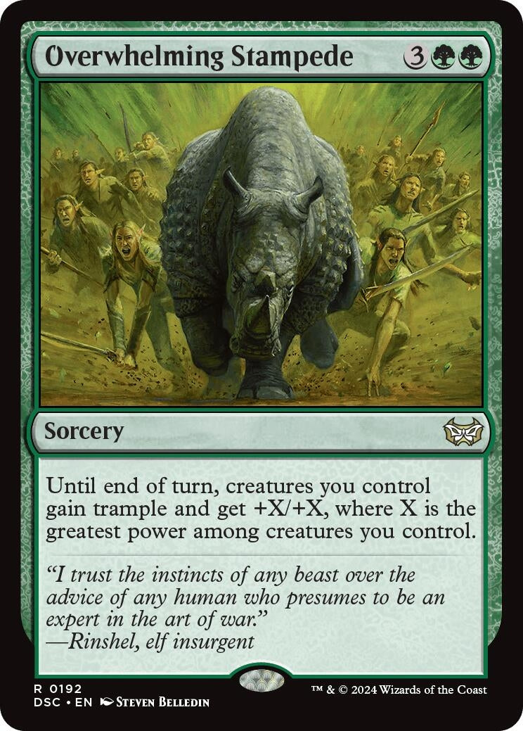 Image for Overwhelming Stampede (192) (DSC) - Magic: The Gathering