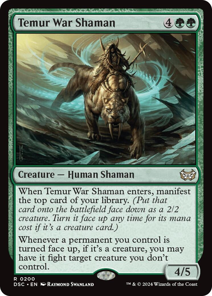Image for Temur War Shaman (200) (DSC) - Magic: The Gathering