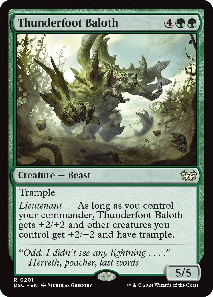 Image for Thunderfoot Baloth (201) (DSC) - Magic: The Gathering