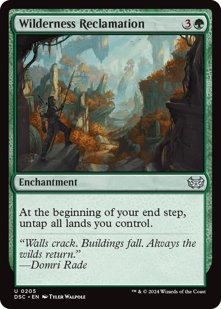 Image for Wilderness Reclamation (205) (DSC) - Magic: The Gathering