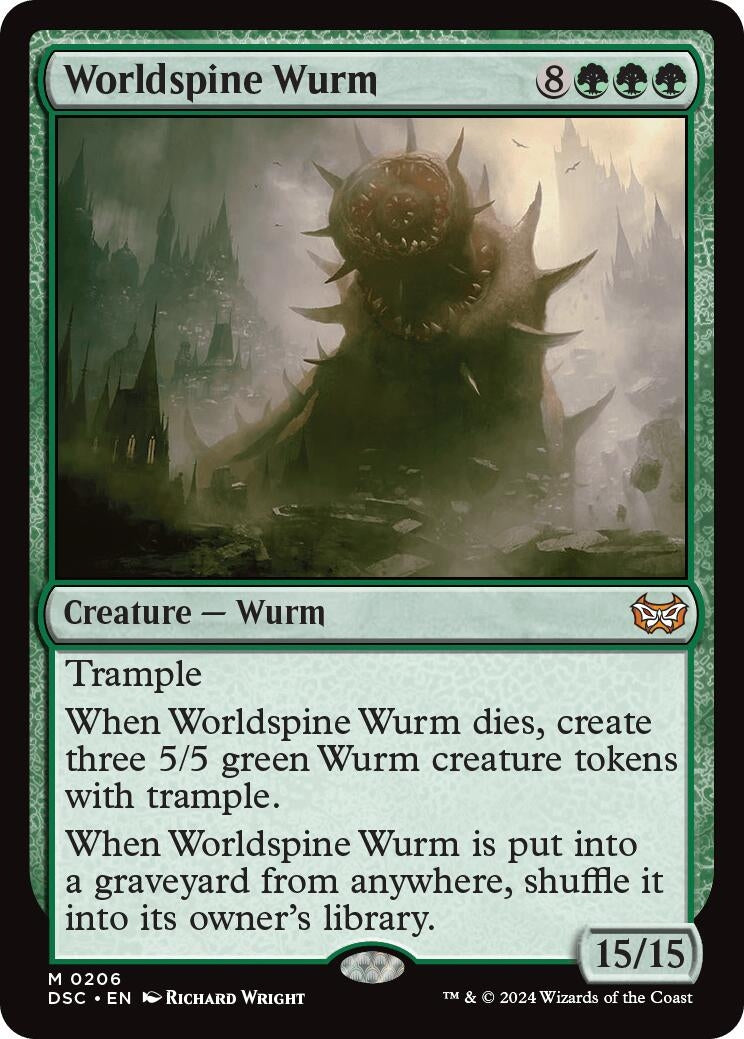 Image for Worldspine Wurm (206) (DSC) - Magic: The Gathering