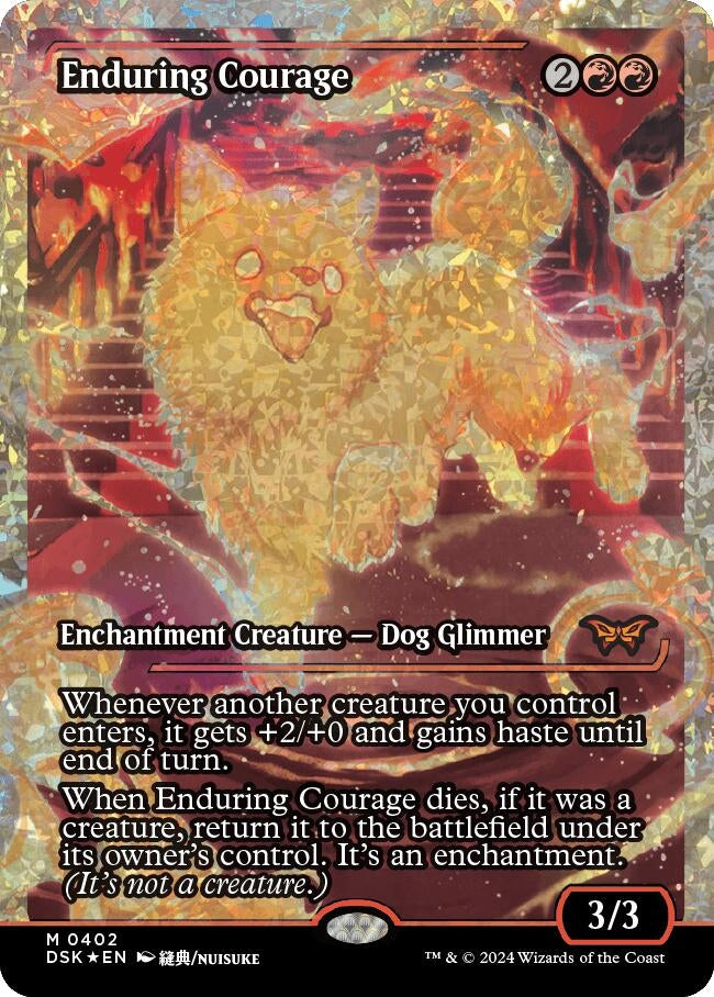 Image for Enduring Courage (Showcase) (Fracture Foil) (402) (DSK) - Magic: The Gathering