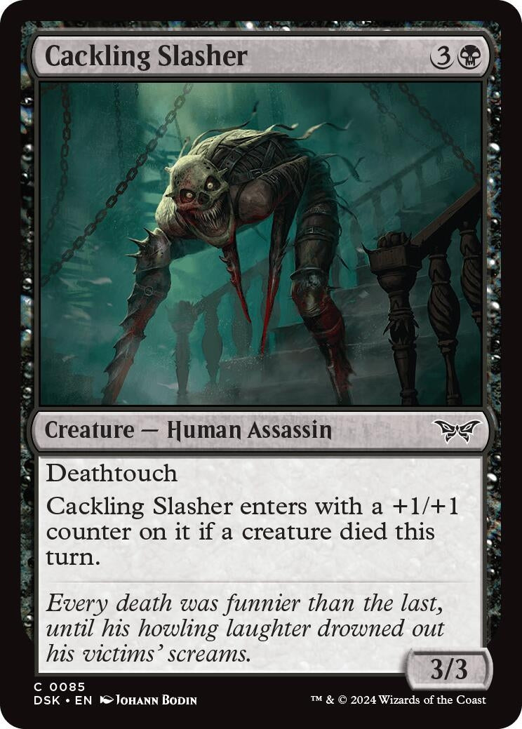 Image for Cackling Slasher (85) (DSK) - Magic: The Gathering