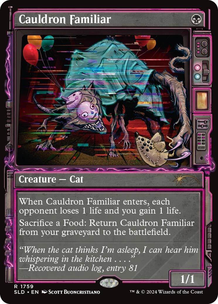 Image for Cauldron Familiar (1759) (SLD) - Magic: The Gathering