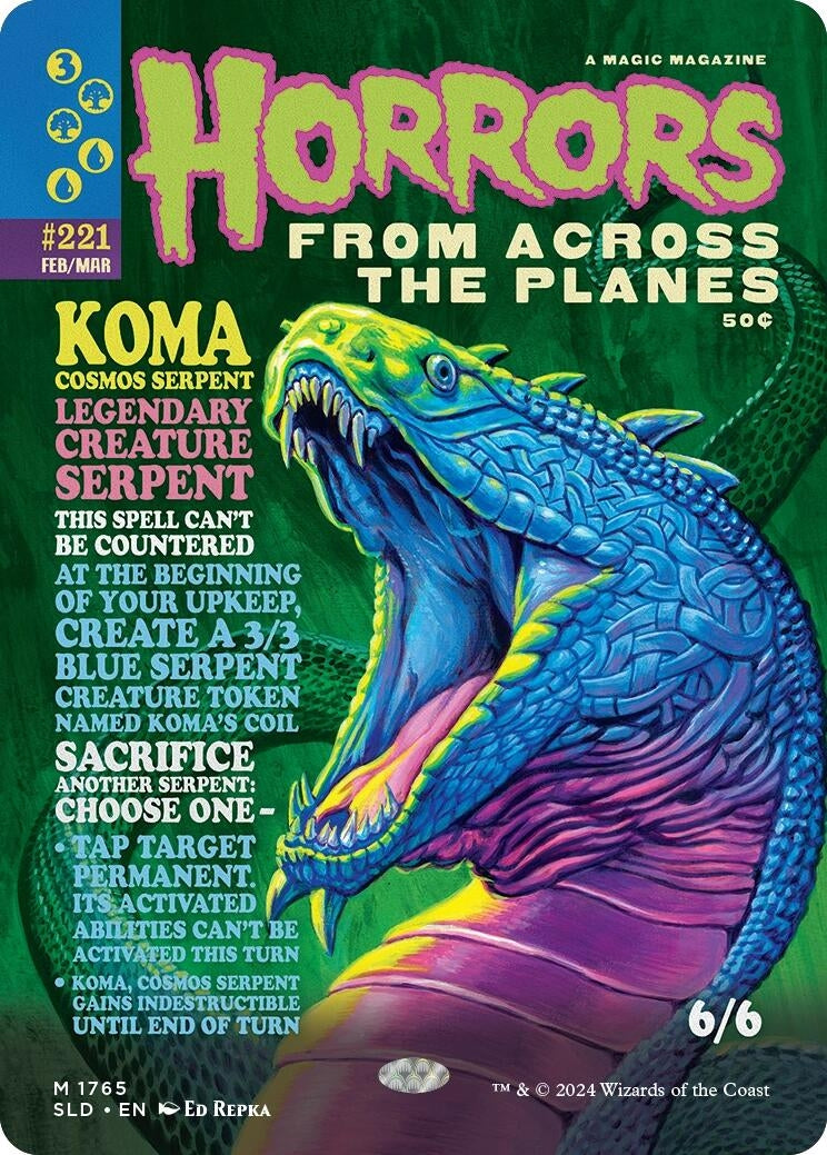 Image for Koma, Cosmos Serpent (1765) (SLD) - Magic: The Gathering
