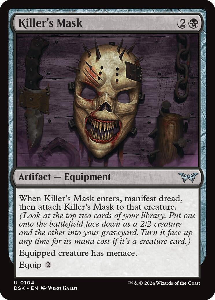 Image for Killer's Mask (104) (DSK) - Magic: The Gathering