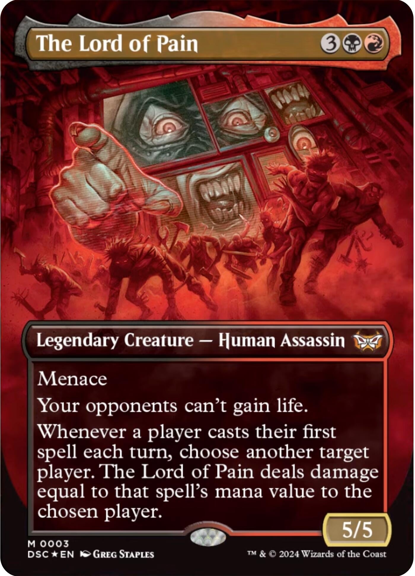 Image for The Lord of Pain (Borderless) (3) (DSC) - Magic: The Gathering