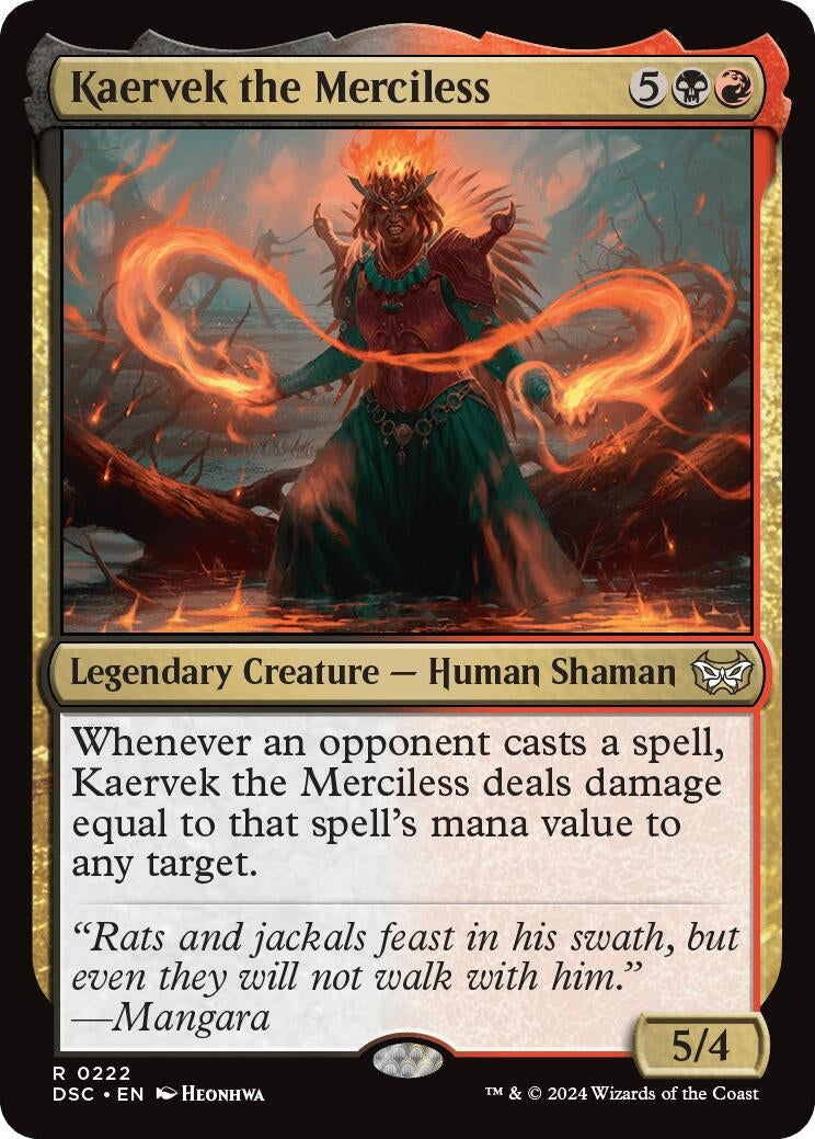 Image for Kaervek the Merciless (222) (DSC) - Magic: The Gathering