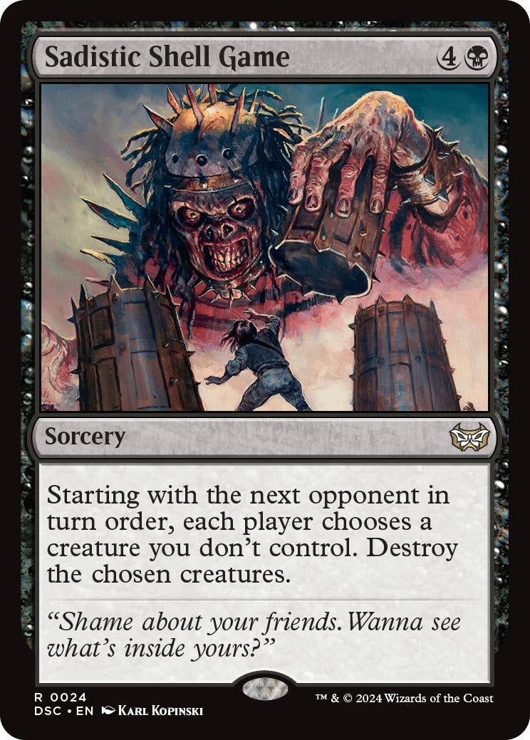 Image for Sadistic Shell Game (24) (DSC) - Magic: The Gathering