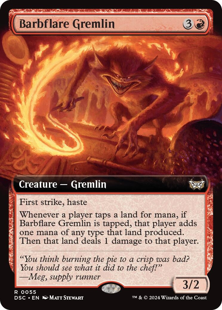 Image for Barbflare Gremlin (Extended Art) (55) (DSC) - Magic: The Gathering