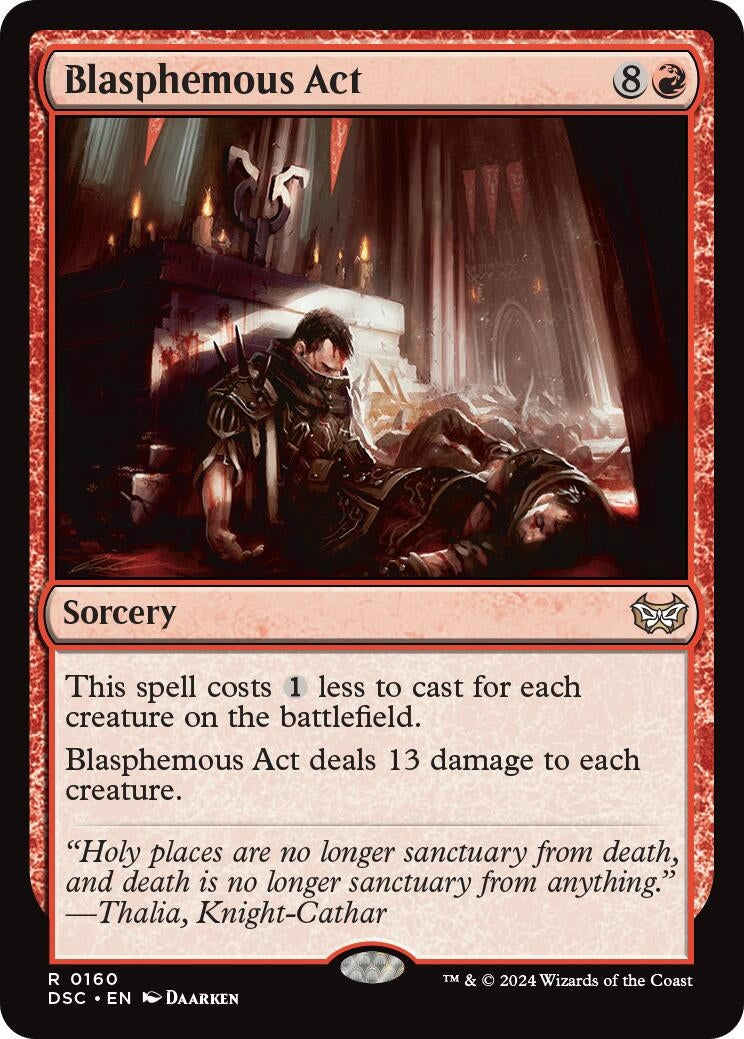 Image for Blasphemous Act (160) (DSC) - Magic: The Gathering