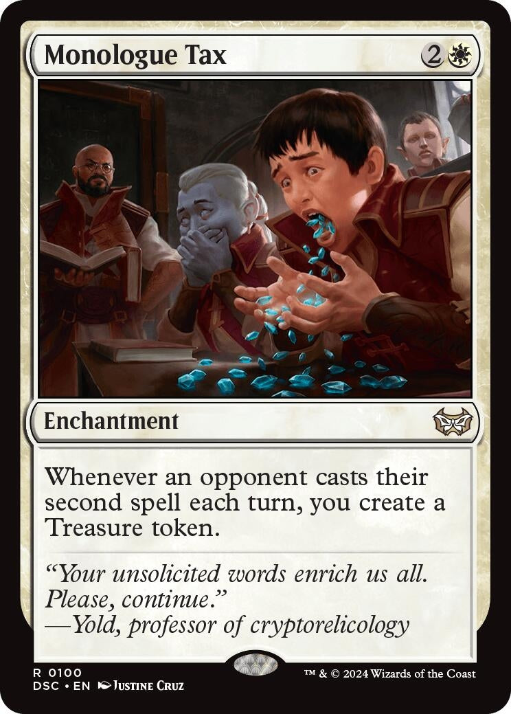 Image for Monologue Tax (100) (DSC) - Magic: The Gathering