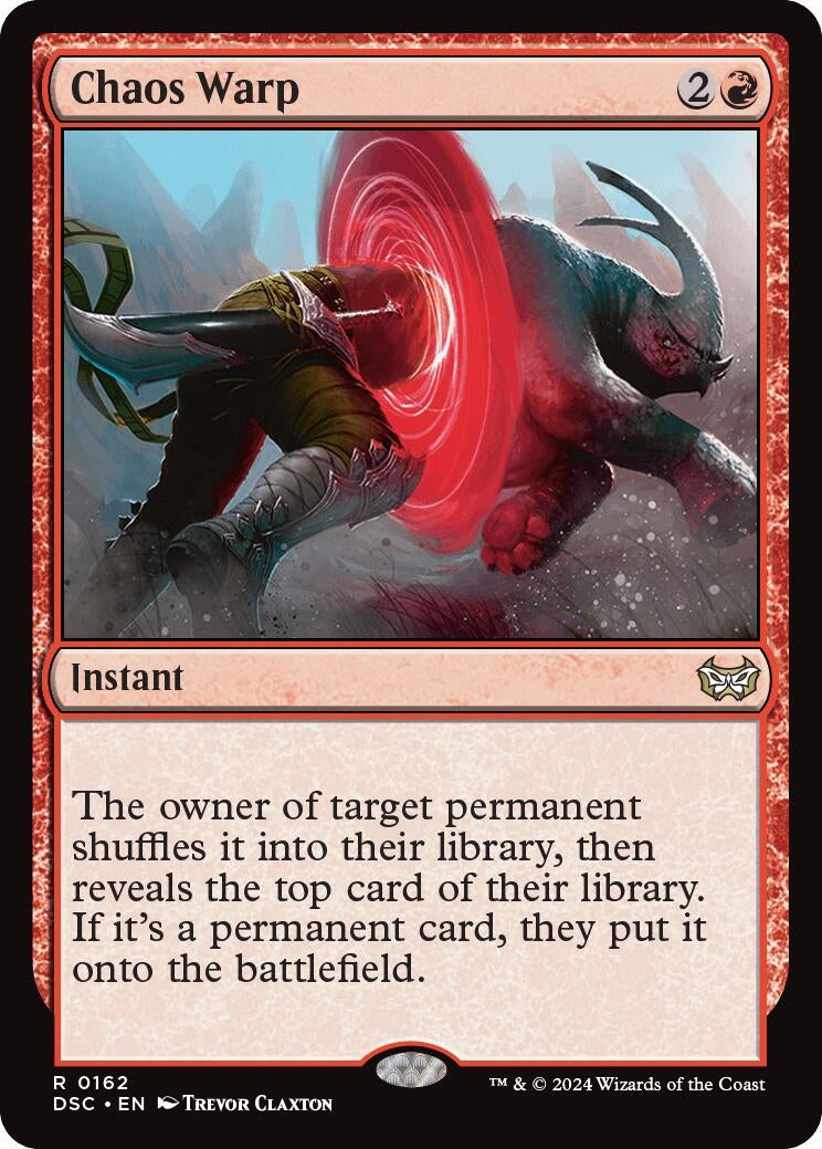Image for Chaos Warp (162) (DSC) - Magic: The Gathering