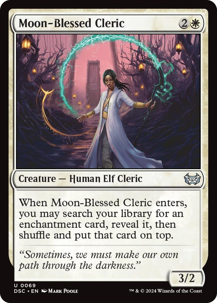 Image for Moon-Blessed Cleric (69) (DSC) - Magic: The Gathering