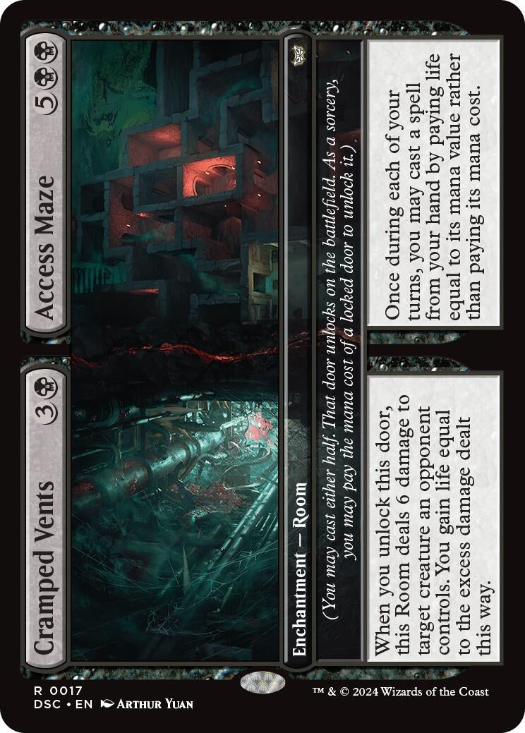 Image for Cramped Vents // Access Maze (17) (DSC) - Magic: The Gathering