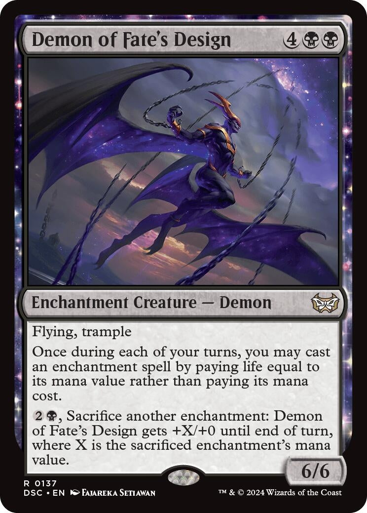 Image for Demon of Fate's Design (137) (DSC) - Magic: The Gathering