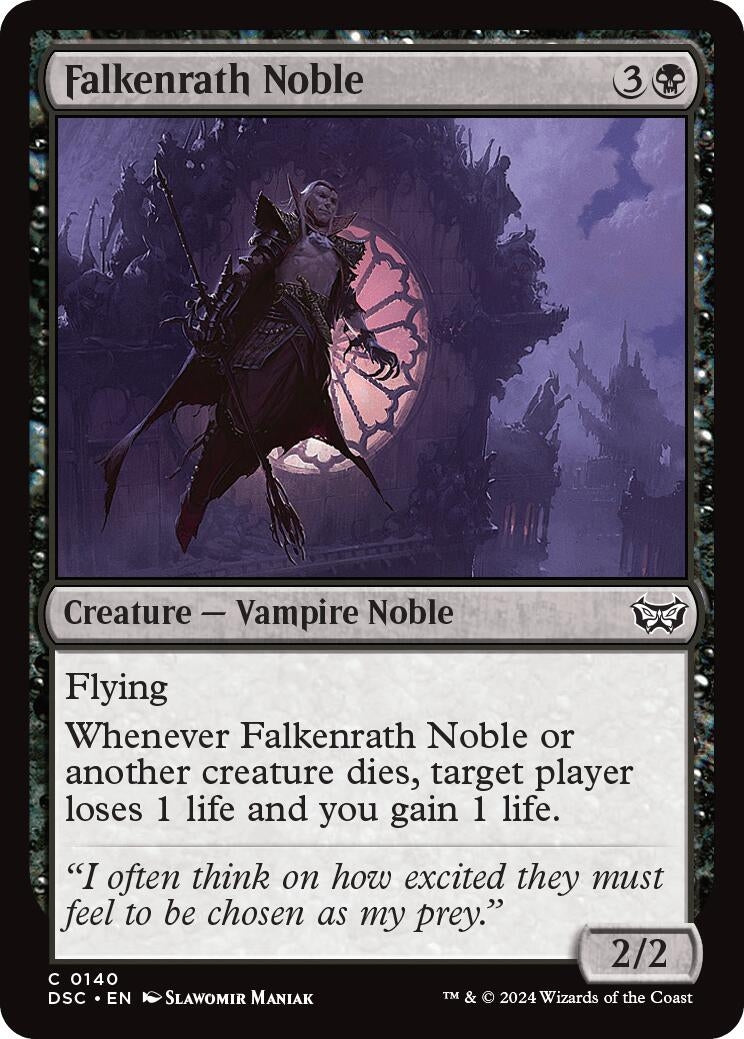 Image for Falkenrath Noble (140) (DSC) - Magic: The Gathering