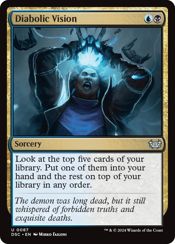 Image for Diabolic Vision (87) (DSC) - Magic: The Gathering