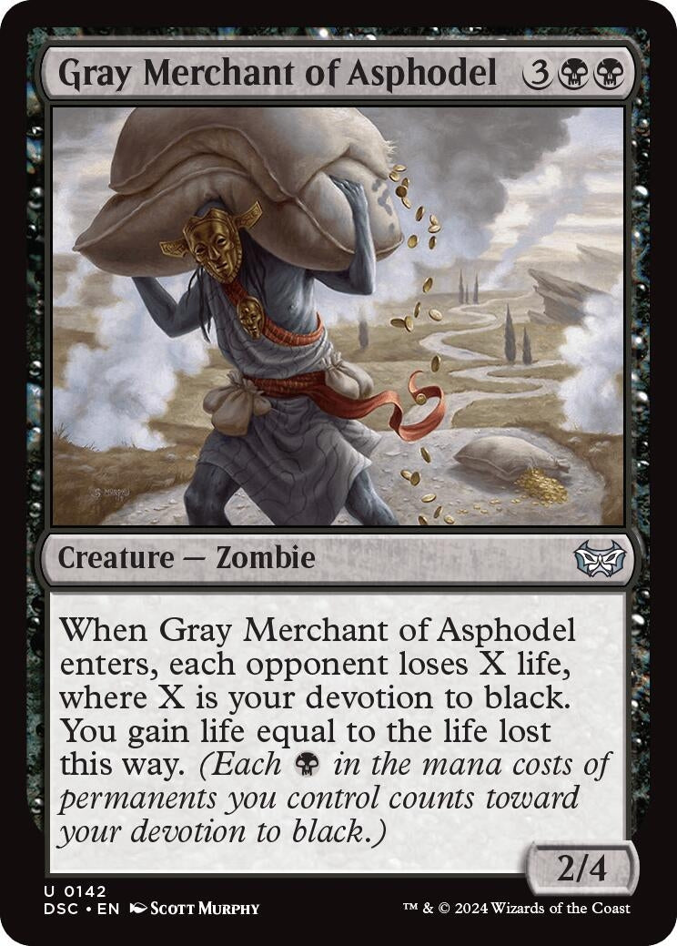 Image for Gray Merchant of Asphodel (142) (DSC) - Magic: The Gathering