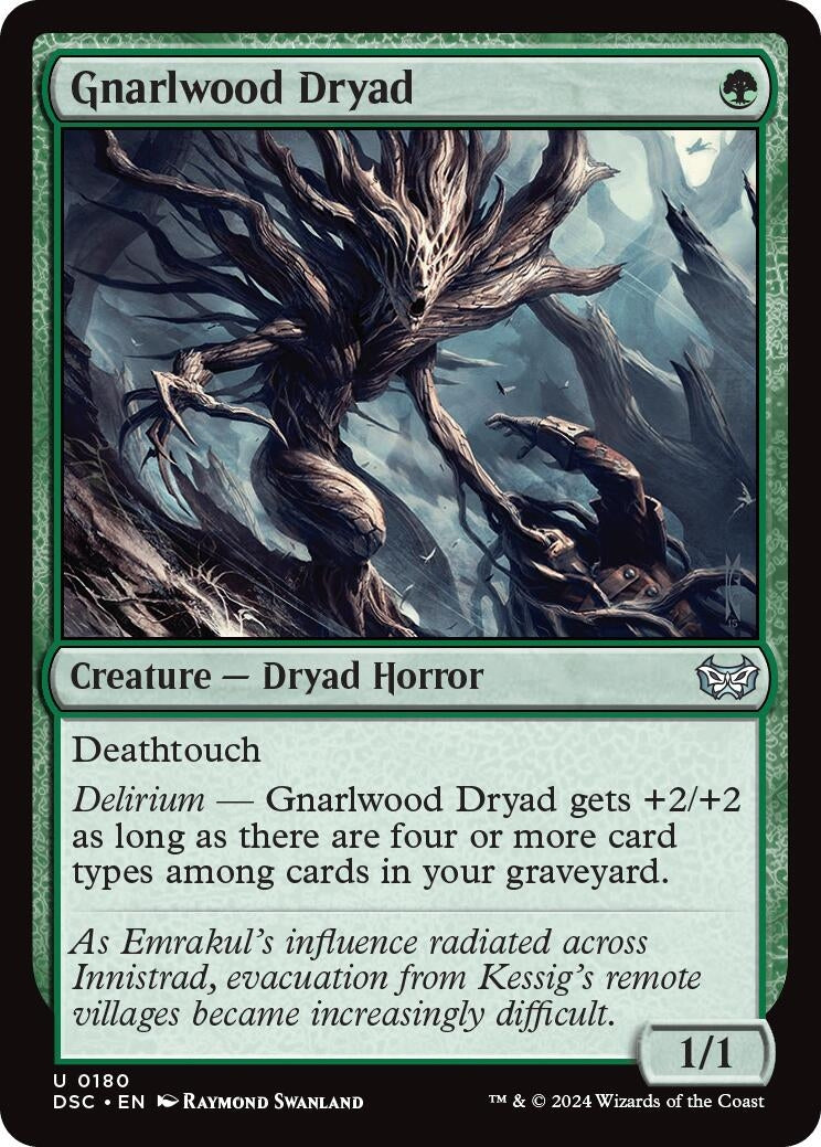 Image for Gnarlwood Dryad (180) (DSC) - Magic: The Gathering
