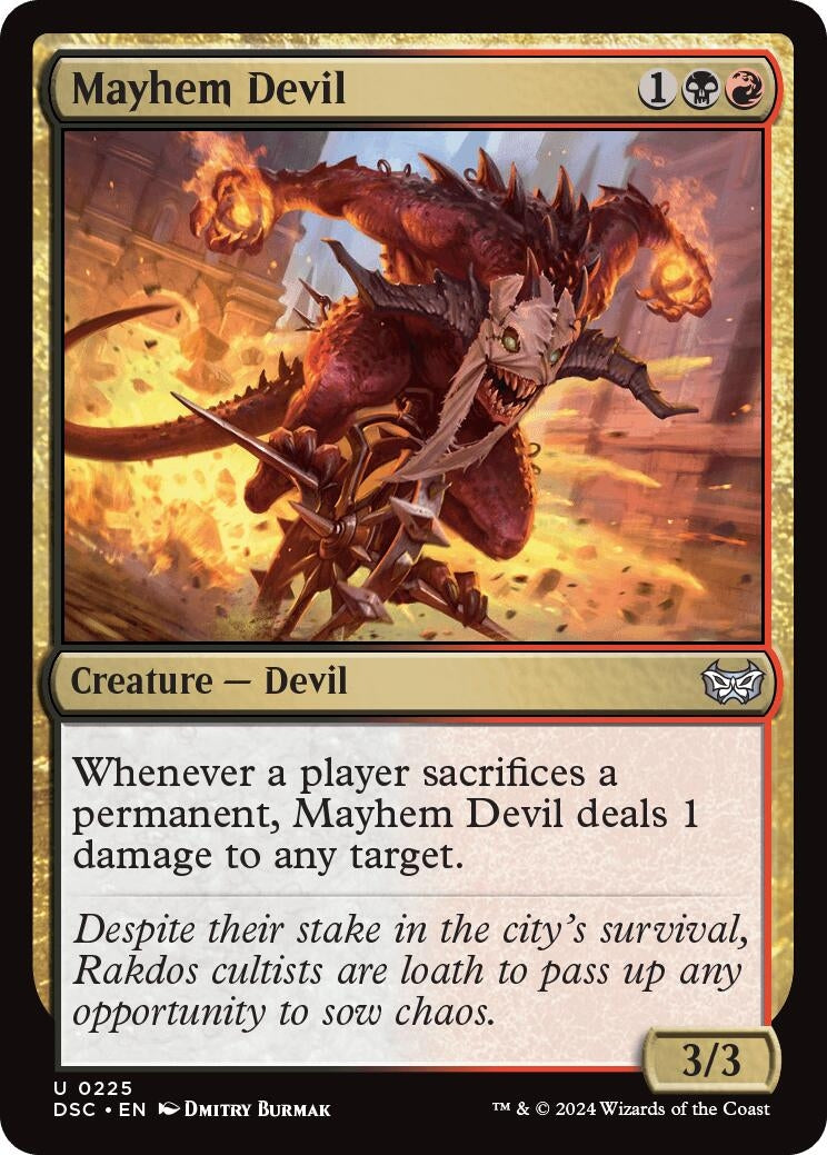 Image for Mayhem Devil (225) (DSC) - Magic: The Gathering