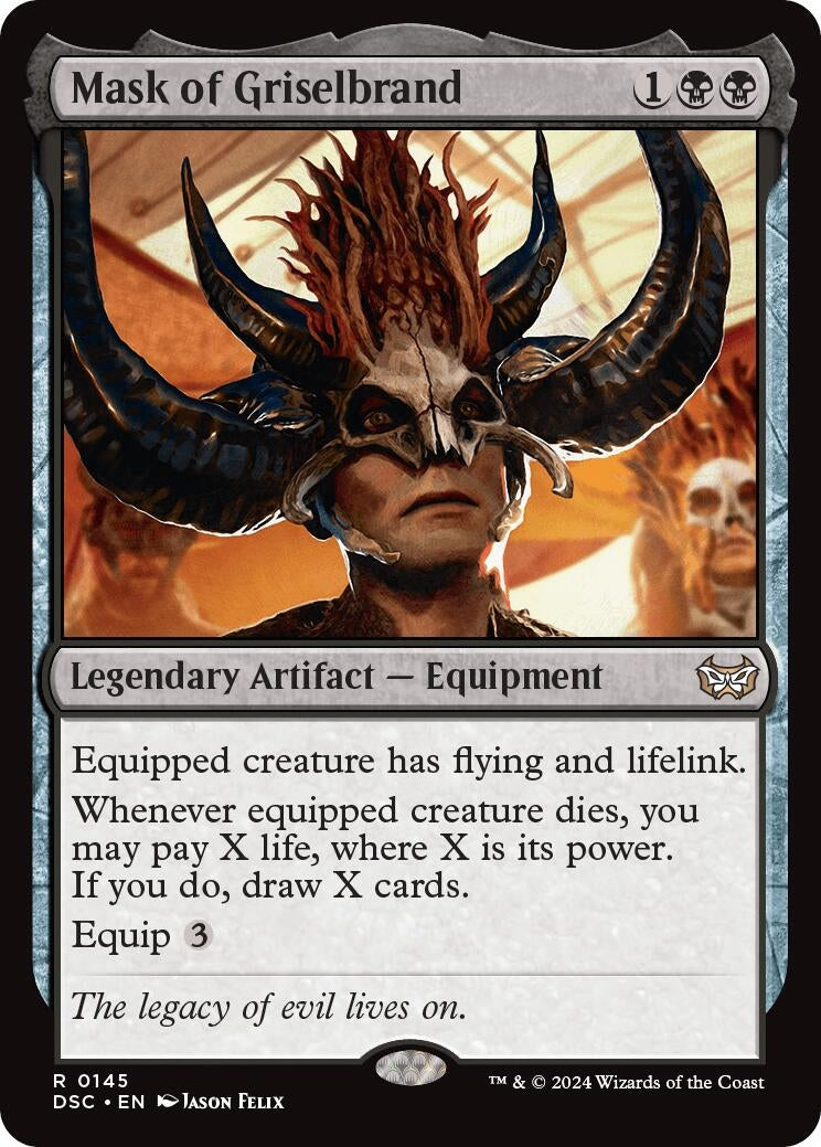 Image for Mask of Griselbrand (145) (DSC) - Magic: The Gathering